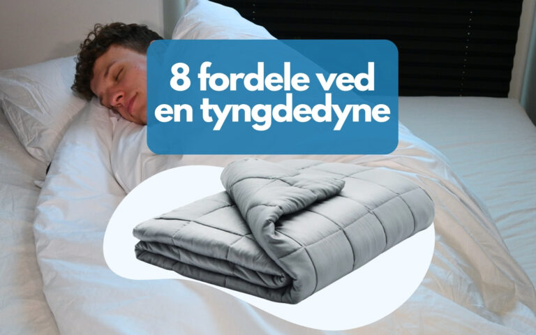 Coverbillede: 8 fordele ved en tyngdedyne - person der ligger i seng og sover