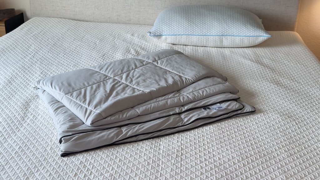 Anew sommerdyne på vores seng