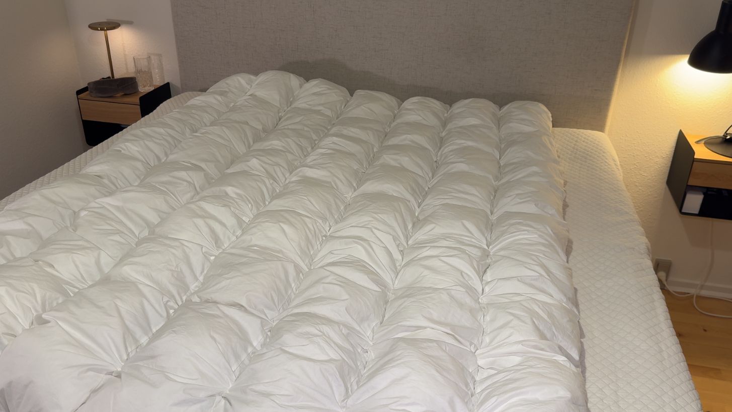 HybridDuvet på en seng